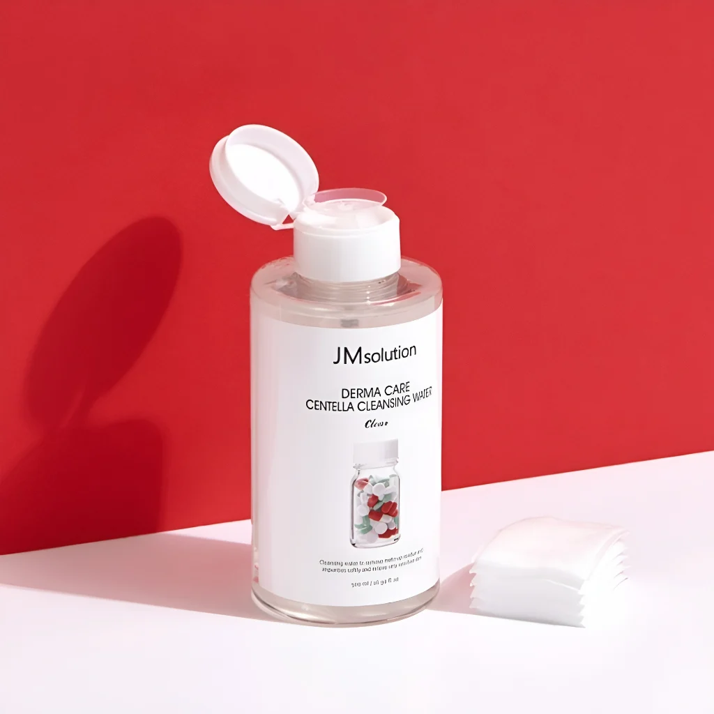TẨY TRANG JM SOLUTION DERMA CARE CENTELLA CLEANSING WATER CLEAR 500ML Cho da nhạy cảm