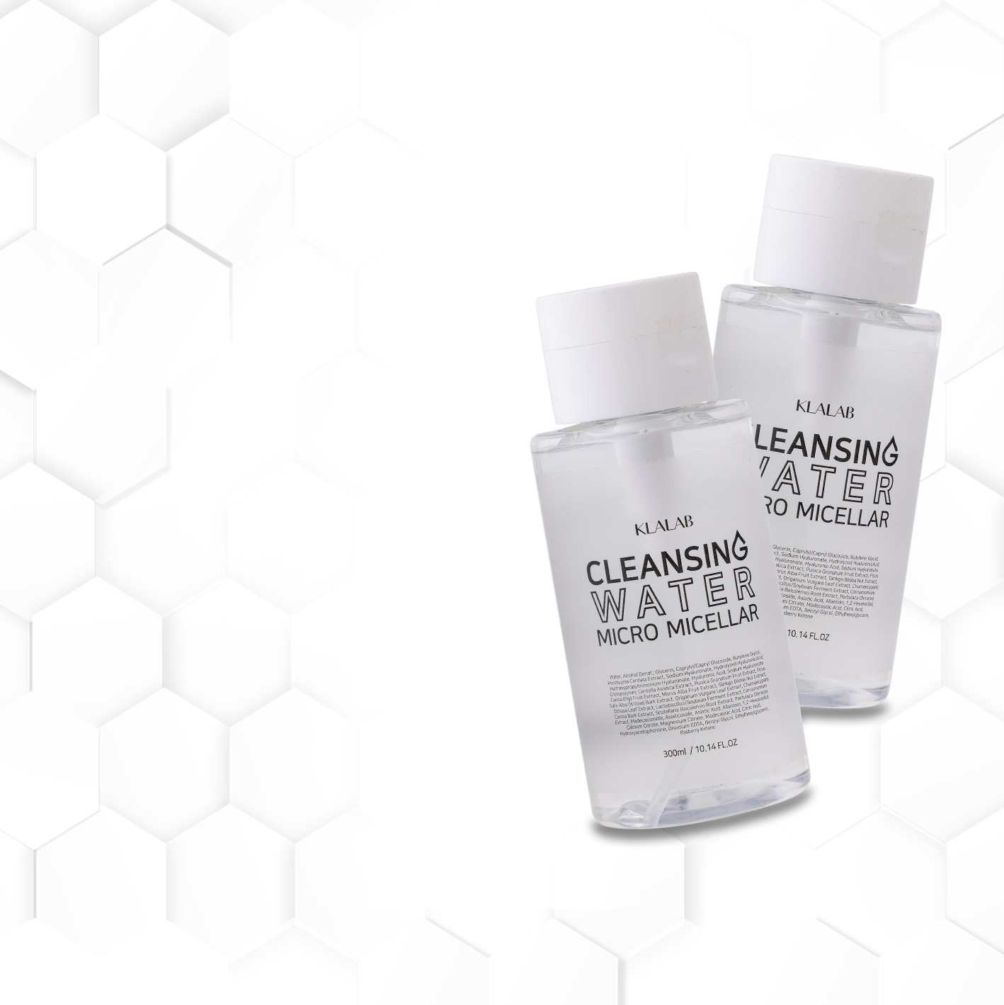 Nước Tẩy Trang Vi Sinh KLALAB CLEANSING WATER MICRO MICELLAR | Sạch Bụi Bẩn, Trắng Sáng, Mịn Da 300ml.
